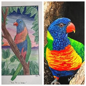 painting birds
